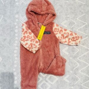 Blush Fuzzy Hooded Jacket